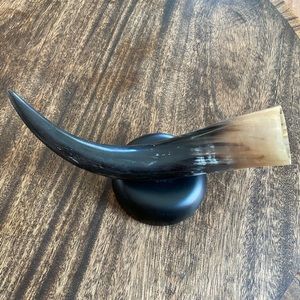Cow horn decoration